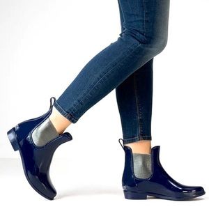 Ralph Lauren Blue Tally Ankle Rain Boots